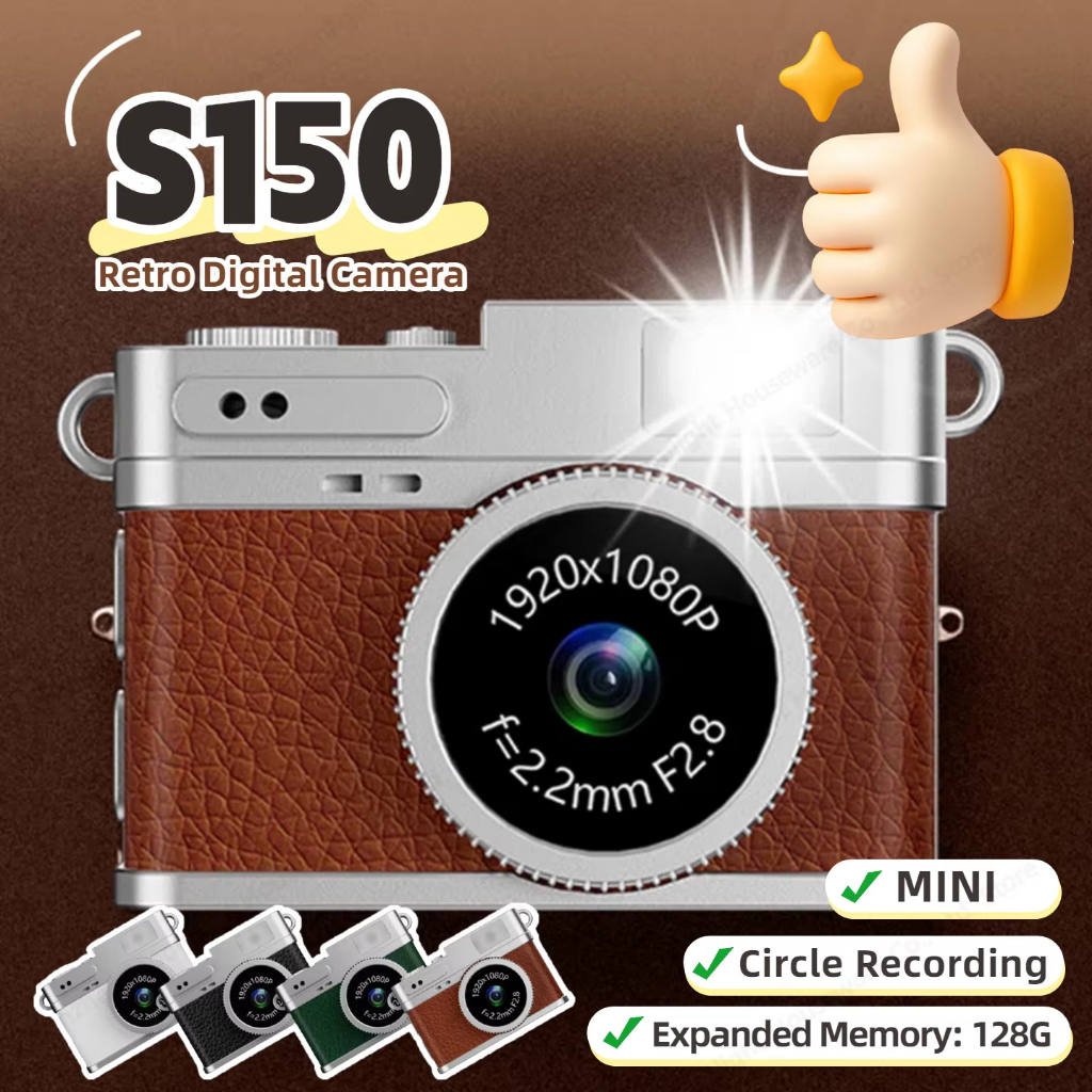 4K Retro Mini กล้อง Thumb กล้อง 0.96 นิ้วพร้อมหน้าจอวิดีโอแบบพกพา HD บันทึกสวมใส่ในร่มกลางแจ้งขนาดเล็กมากกล้องวิดีโอ