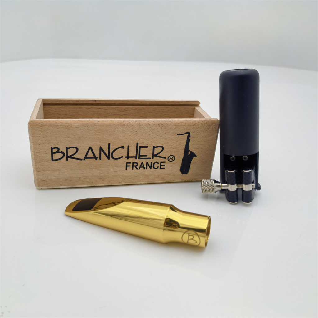 BRANCHER แซ็กโซโฟนโลหะ Mouthpiece ขนาด 5 6 7 8 9 ชุบทองสําหรับ Alto Soprano Tenor Sax อุปกรณ์เสริม