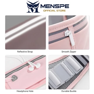 Menspe กระเป๋าคาดเอวสำหรับเล่นกีฬาอเนกประสงค์ น้ำหนักเบา ไร้รอยต่อ กันน้ำ และสะท้อนแสง กระเป๋าคาดเอวสำหรับวิ่งกลางแจ้ง
