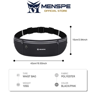 Menspe กระเป๋าคาดเอวสำหรับเล่นกีฬาอเนกประสงค์ น้ำหนักเบา ไร้รอยต่อ กันน้ำ และสะท้อนแสง กระเป๋าคาดเอวสำหรับวิ่งกลางแจ้ง