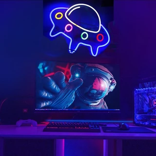 【ส่งเร็ว】ป้ายไฟนีออนตกแต่งห้องเกมมิ่ง ป้ายรูปจอยเกมไฟไอคอน Playstation โคมไฟนีออน อะคริลิค ไล่โทนสี สีสันสดใส สําหรับตกแต่งห้องเล่นเกม