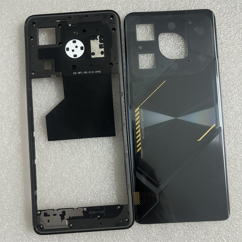 สําหรับ tecno pova 6 Neo Full Housing Case กรอบกลาง + ฝาหลังแบตเตอรี่ด้านหลังประตูเปลี่ยน (ไม่มีกล้อง)