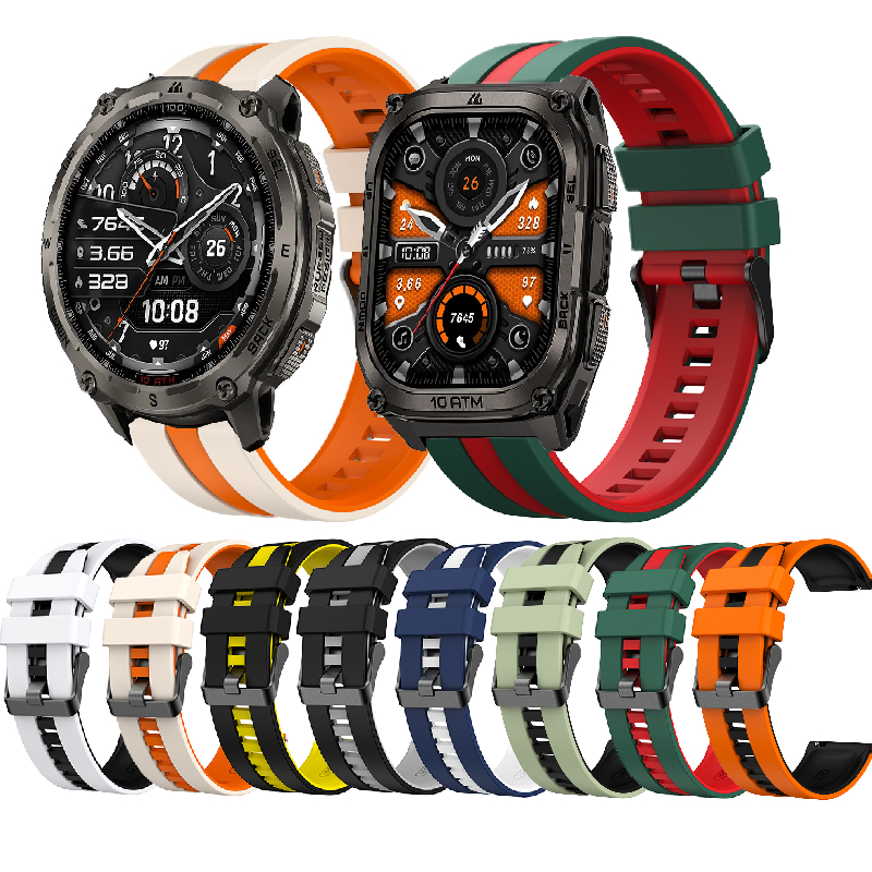 สําหรับ KOSPET TANK T4/M4 สายซิลิโคนทูโทน Sporty Soft สายนาฬิกายางนุ่ม