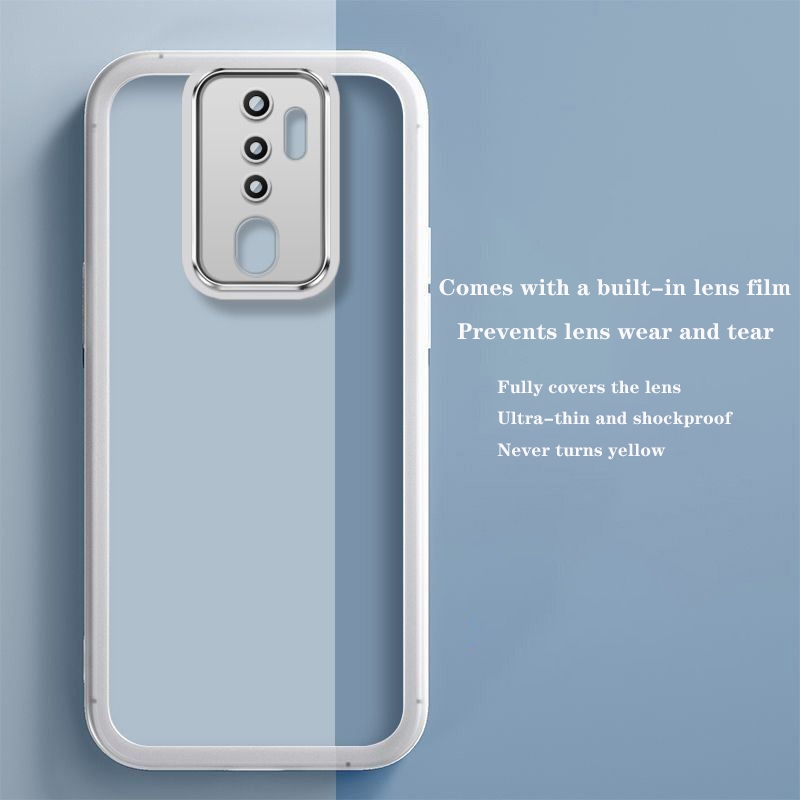 สําหรับRedmi 6A Redmi 7 7A Redmi 8 8A Redmi 9 9A 9C 9Tเคสโทรศัพท์ครอบคลุมเลนส์Luxury Clear Ultra-thi