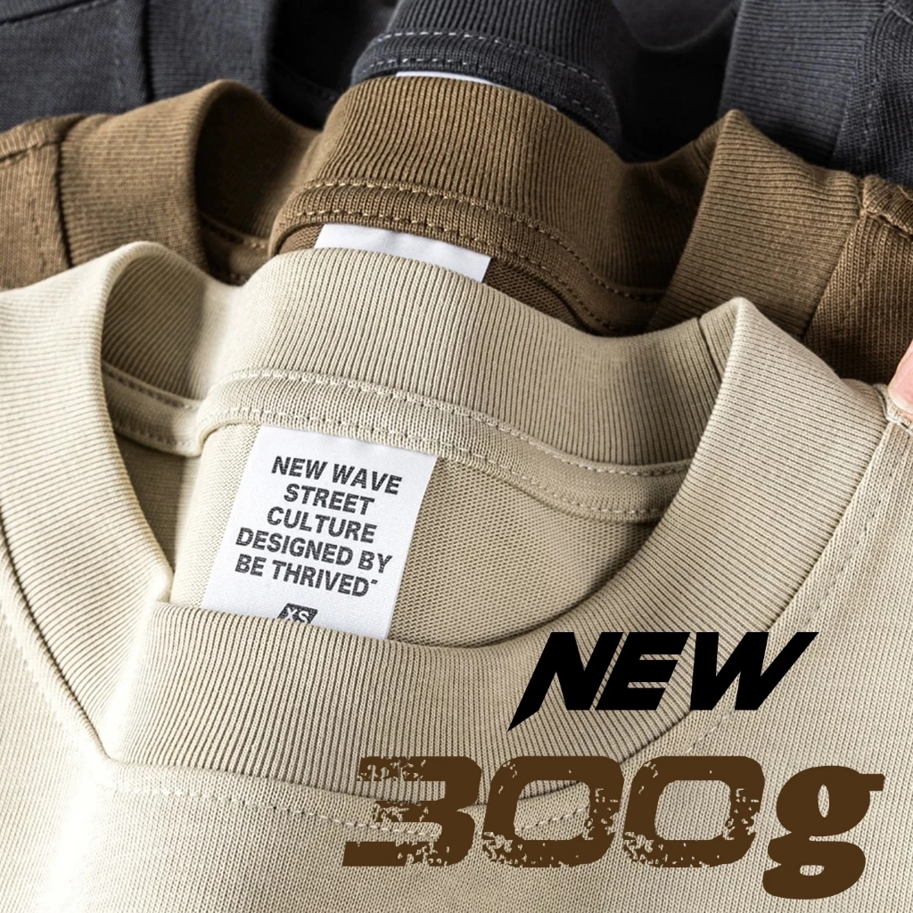 300g เสื้อยืดคอกลม แขนสั้น สไตล์อัจฉริยะ สำหรับทั้งผู้หญิงและผู้ชาย เสื้อยืดสมาร์ททีเชิ้ต เสื้อยืด Oversize ผู้หญิง ชาย