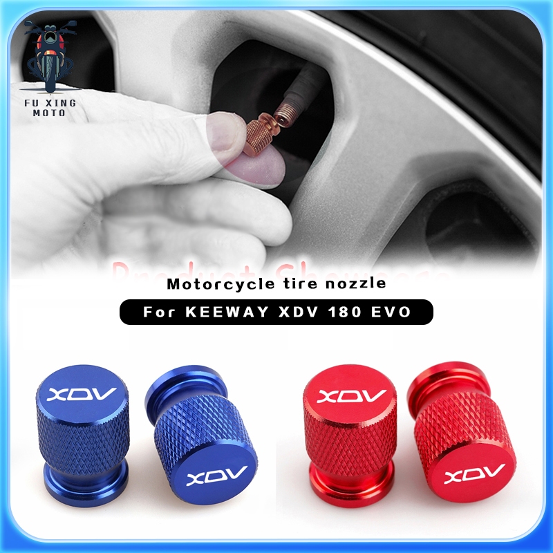 ล้อยางวาล์ว Caps Air Port Stem Cover อุปกรณ์เสริมรถจักรยานยนต์ 2025 โลโก้ใหม่ XDV สําหรับ keeway xdv