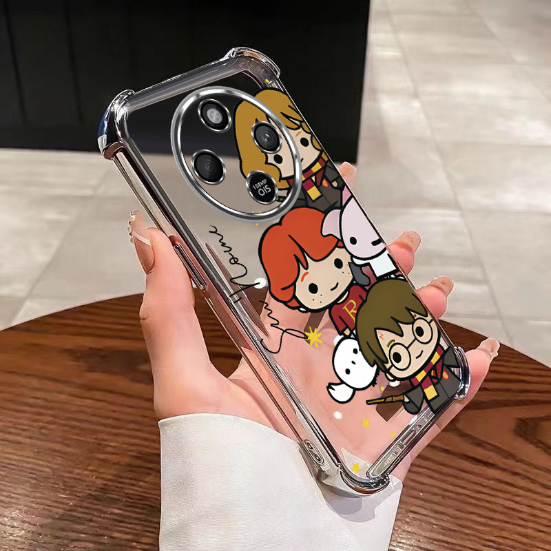 Honor X9d X9b X9a 5G HONOR X9c สมาร์ทใหม่ DIY ชื่อกรณี Anti-Drop Case Harry Potter Case Clear กันกระ