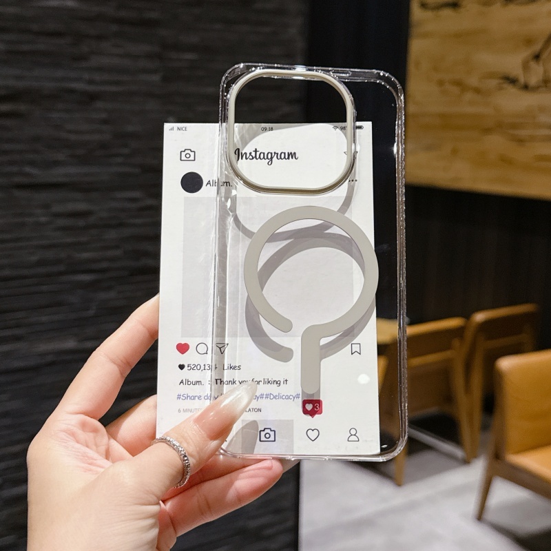 HD-Clear Magnetic Case สําหรับ VIVO IQOO 15 13 Casing Slim Transparent Hard PC เคสกันกระแทก