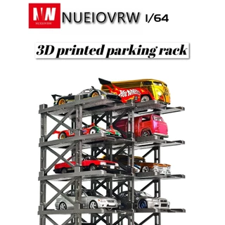 Diorama 1/64 Modular Multi-Storey ที่จอดรถ Rack รุ่นรถจอแสดงผลตู้เก็บรุ่น