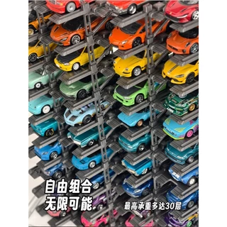 Diorama 1/64 Modular Multi-Storey ที่จอดรถ Rack รุ่นรถจอแสดงผลตู้เก็บรุ่น