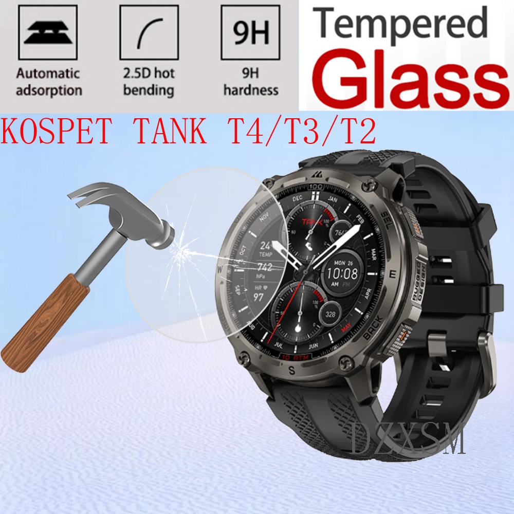 ฟิล์ม KOSPET TANK T4 smart watch filmTempered Glass สําหรับ KOSPET T3 ULTRA 2 สมาร์ทนาฬิกาป้องกันกระ