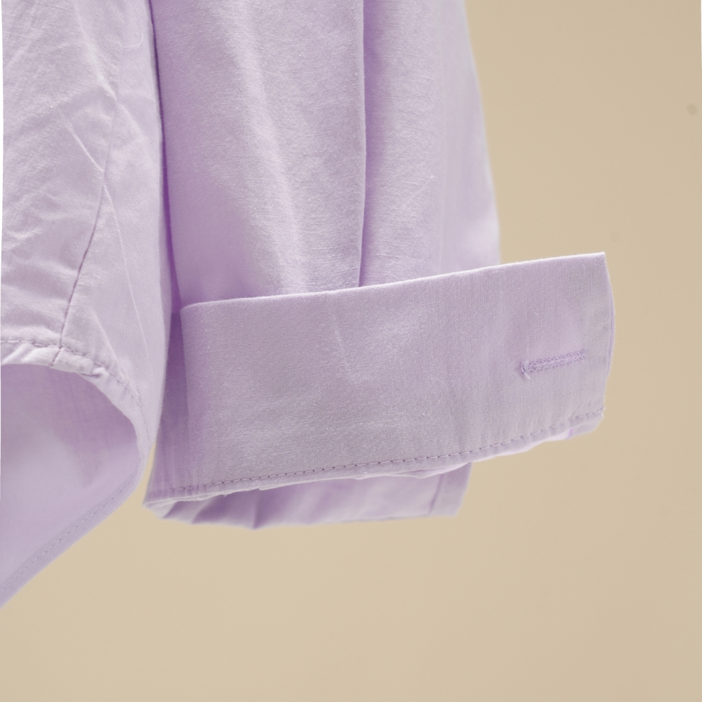 เสื้อเชิ้ตแขนยาวทำจากฝ้ายแท้ 100%, สบายและคล่องตัว เหมาะสำหรับสุภาพสตรี - รูปที่ 7