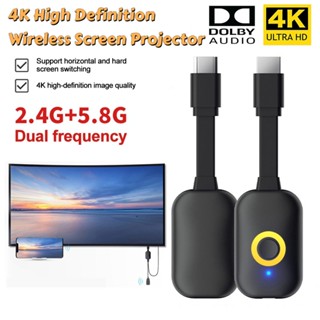 4K HDMI TV Stick เครื่องรับสัญญาณวิดีโอหน้าจอ Mirroring ไร้ส…