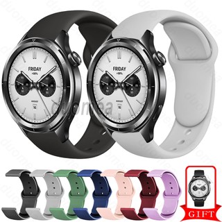 สายรัดข้อมือซิลิโคนสายนาฬิกาอุปกรณ์เสริมสําหรับ Xiaomi Watch S5 / S4 / S3 / 2 Pro / S1 Active / S1 Pro / Mi Watch