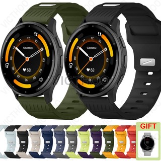 สายนาฬิการะบายอากาศซิลิโคนสร้อยข้อมือกีฬาอุปกรณ์เสริมสําหรับ Garmin Venu 4 45mm /Venu 3 / Venu 2
