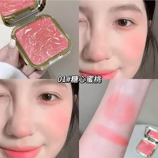 KAKASHOW Blush Palette - Natural Matte สไตล์เกาหลี Nude แต่งหน้า Cheek, Smooth สีที่แม่นยํา Payoff ติดทนนานกันน้ํา Smudgeproof C599