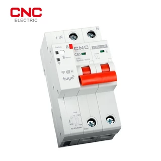 TUYA MCB WIFI Metering Circuit Breaker Smart Life Timer รีโมทคอนโทรลอัตโนมัติไร้สาย Interruptor Reclosing สวิทช์