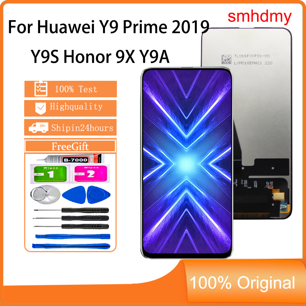 Smhdmy Ori สําหรับ Huawei Y9 Prime 2019 Y9S Y9A Honor 9X จอแสดงผล LCD หน้าจอสัมผัสเปลี่ยน