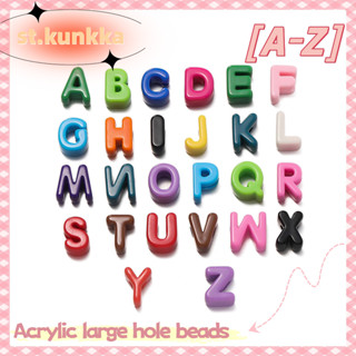 St.kunkka 10/5ชิ้นอะคริลิหลุมขนาดใหญ่ลูกปัดตัวอักษรสามารถใช้…