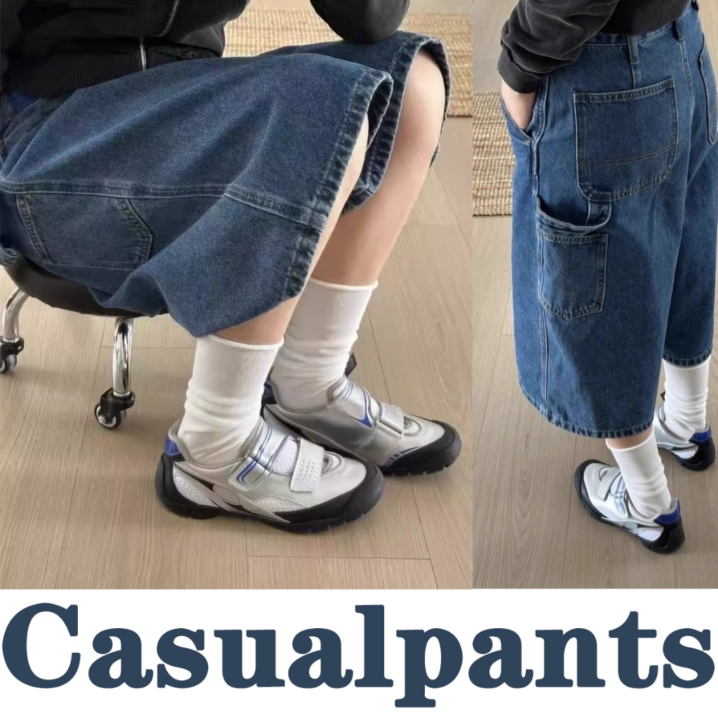 HI20 กางเกงยีนขาสั้น ยืดผู้ชาย ทรงหลวม  ใส่สบาย พร้อมส่ง สไตล์เกาหลี  ส่งไวจากไทย  จัดส่งรวดเร็ว สไตล์ถนน M-3XL พื้นฐานที่เข้ากันได้ง่าย - รูปที่ 6