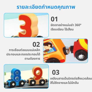 รถไฟแม่เหล็ก รถไฟดิจิตอลดิจิตอล Flight รถไฟอายุเช้าสอนดิจิตอลของเล่นไม้รู้แจ้งเด็กอายุ 1-3 ปีประสานงานสติปัญญา