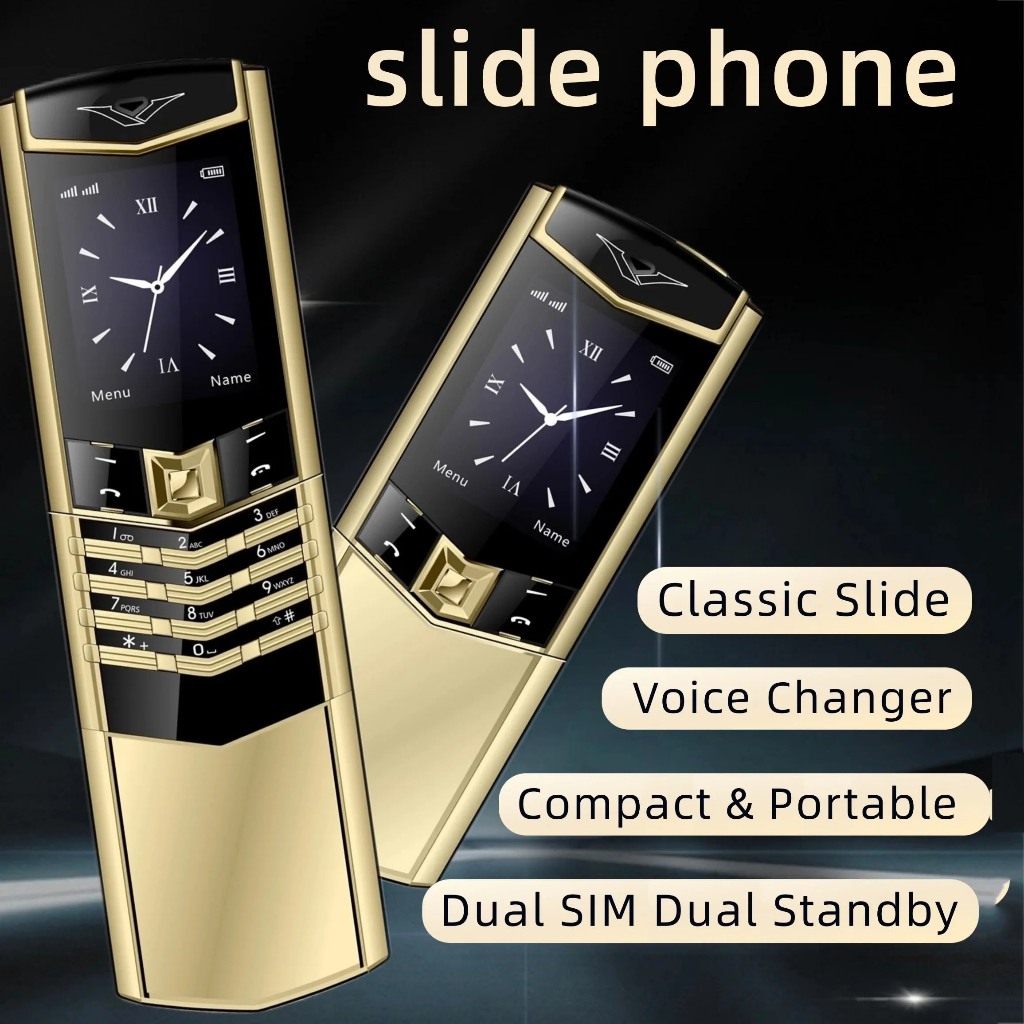 ใหม่ V888 Pro Slider โทรศัพท์ MT6261 GSM 2G 2.0 นิ้วหน้าจอ Dual SIM Dual Standby Mp3/Mp4 FM บลูทูธโท