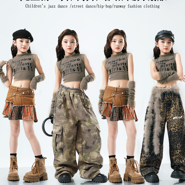 15-75KG ชุดเต้นเด็ก ชุดเต้น เด็กผู้หญิง ชุดเต้นรํา ชุดแดนเซอร์ ชุดฮิปฮอป ชุด cover dance ชุดซ้อมเต้น