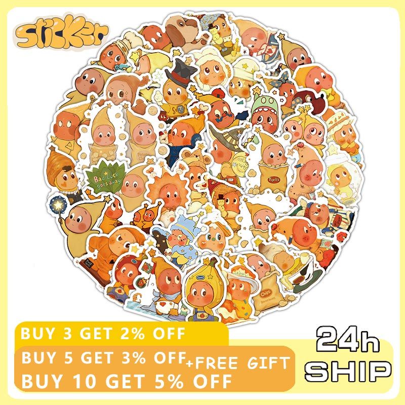 51pcs Twinkle Twinkle Twin สติกเกอร์ DIY สเก็ตบอร์ดแล็ปท็อปโทรศัพท์กระเป๋าเดินทางสติกเกอร์เด็กน่ารักของเล่นของขวัญ