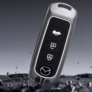 Mazda 2014-2019 matte ฝาครอบกุญแจรถ CX3 CX5 CX7 CX8 CX9 CX30 Mazda 2 3 5 6 MX5 พวงกุญแจ Atenza Demio Alexa BT50 Skyactiv รถ remote Key กรณี