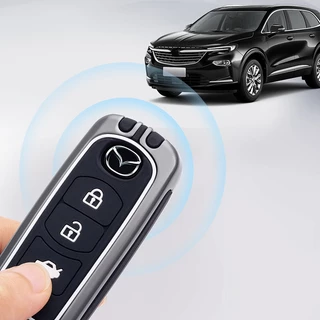 Mazda 2014-2019 matte ฝาครอบกุญแจรถ CX3 CX5 CX7 CX8 CX9 CX30 Mazda 2 3 5 6 MX5 พวงกุญแจ Atenza Demio Alexa BT50 Skyactiv รถ remote Key กรณี