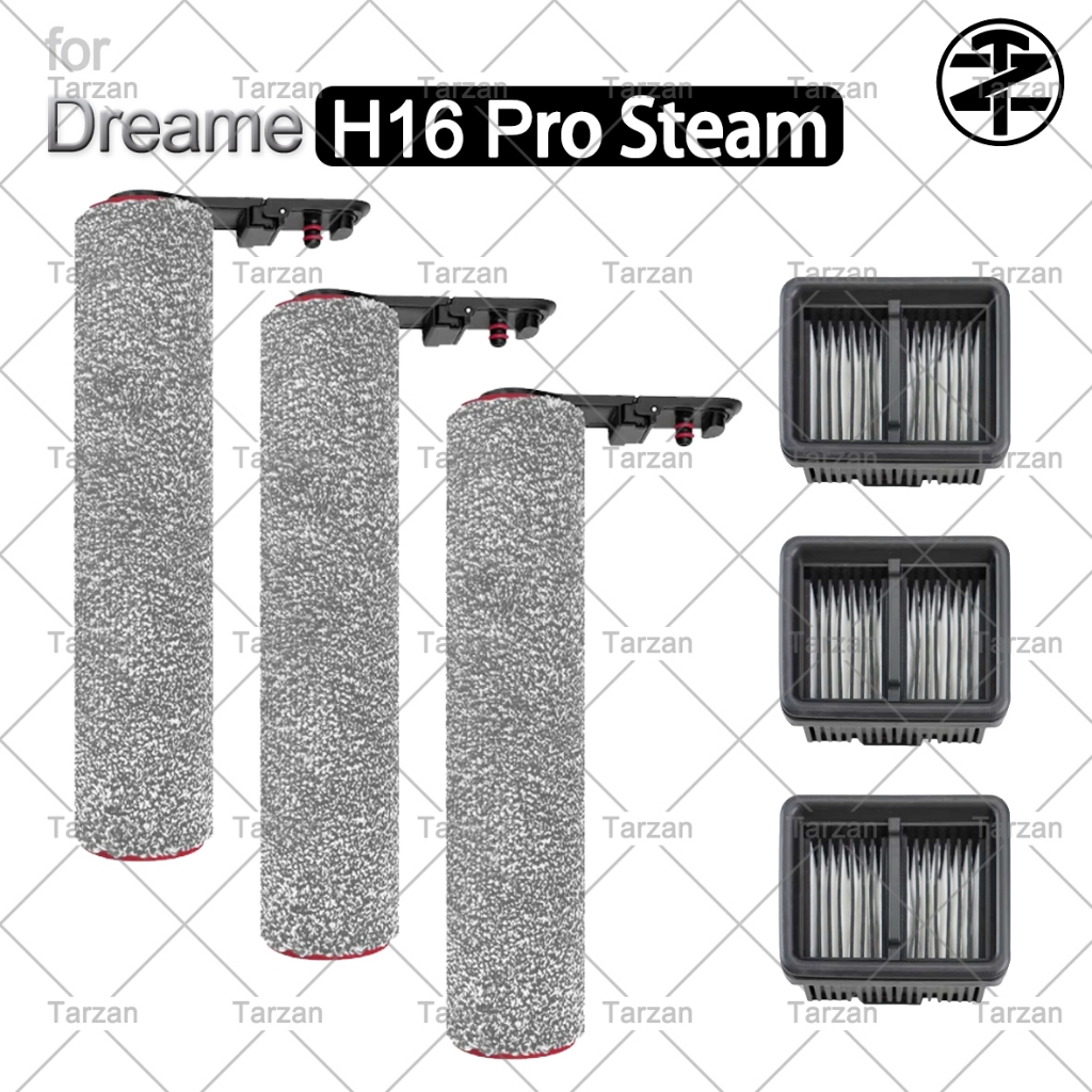 สําหรับ Dreame H16 Pro Steam Wet Dry เครื่องดูดฝุ่นอุปกรณ์เสริม: แปรงลูกกลิ้ง,ตัวกรอง