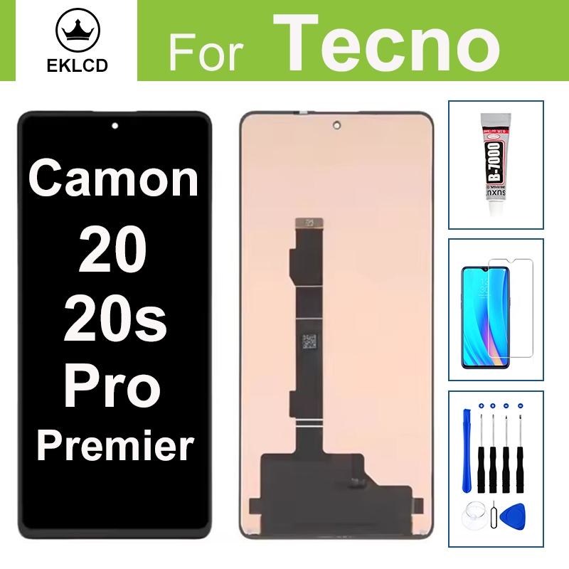 จอแสดงผล LCD สําหรับ Tecno Camon 20 20s Pro Premier 5G CK6 CK6n CK7n CK8n CK8nB CK9n Touch Screen Di