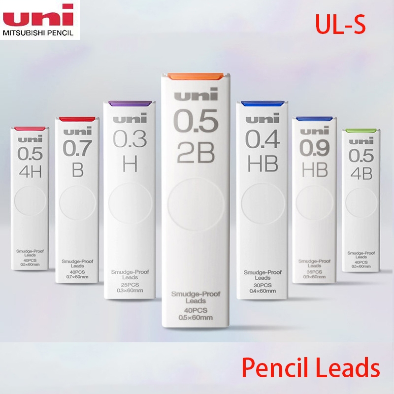 1 ชิ้นญี่ปุ่น Uni Mechanical ดินสอเติมตะกั่ว UL-S 0.5 มม.Antipaste เติม HB/2B