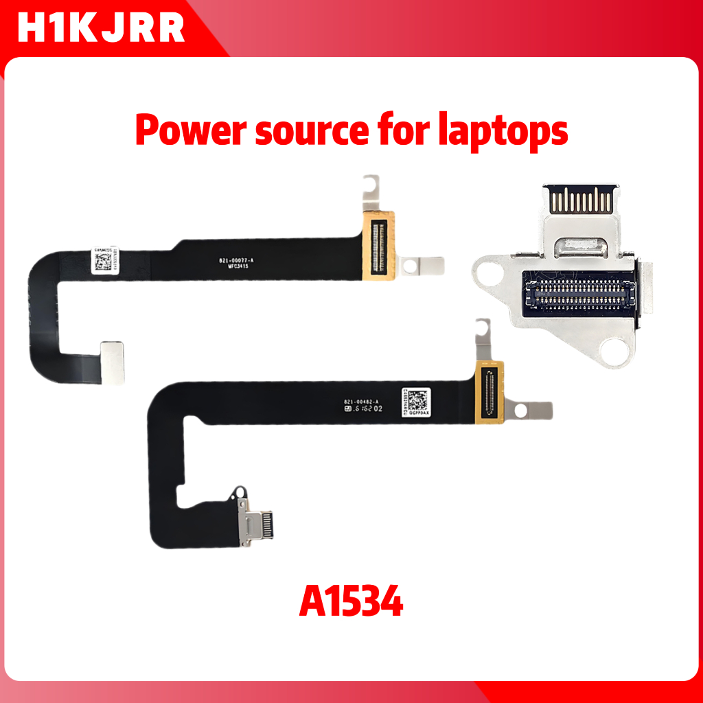 DC-IN A1534 DC Jack Board Connector พร้อมสาย Flex สําหรับ MacBook 12 "A1534 821-00828 821-00482 2016