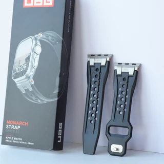U AG Monarch สายซิลิโคนสําหรับ iWatch Ultra 3 49mm Series 11 46mm Watchband ARMOR GEAR Band พร้อมขั้วต่อโลหะสําหรับ iWatch 45 มม.44 มม.Series 9 8 7 6 5 4 SE2 อุปกรณ์เสริม