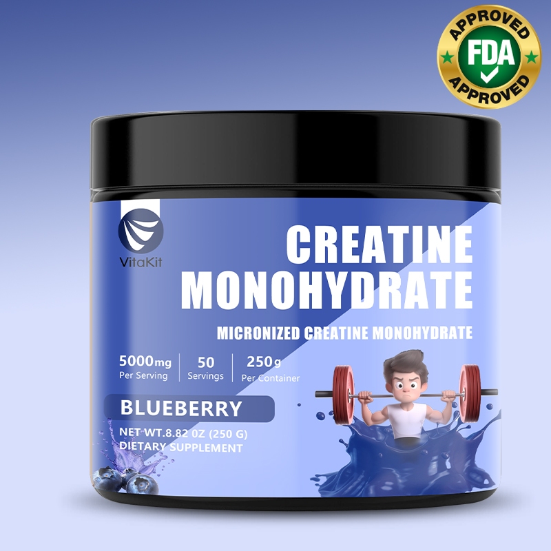 Creatine Monohydrate Powder 5000mg สําหรับการออกกําลังกายเบื้องต้นสร้างกล้ามเนื้อ Cellular การพัฒนาสมองพลังงาน