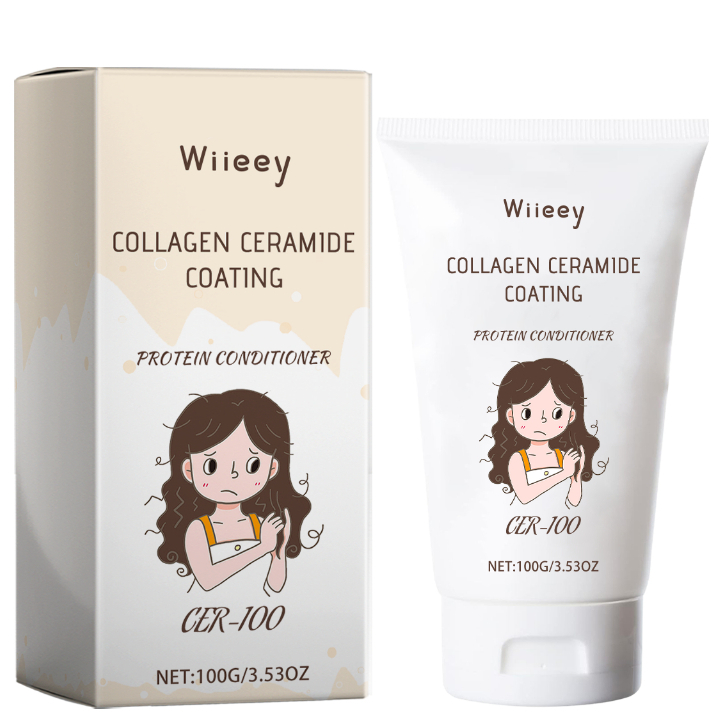Wiieey CER-100 ทรีทเม้นท์โปรตีนผมเคลือบคอลลาเจน 3.53oz