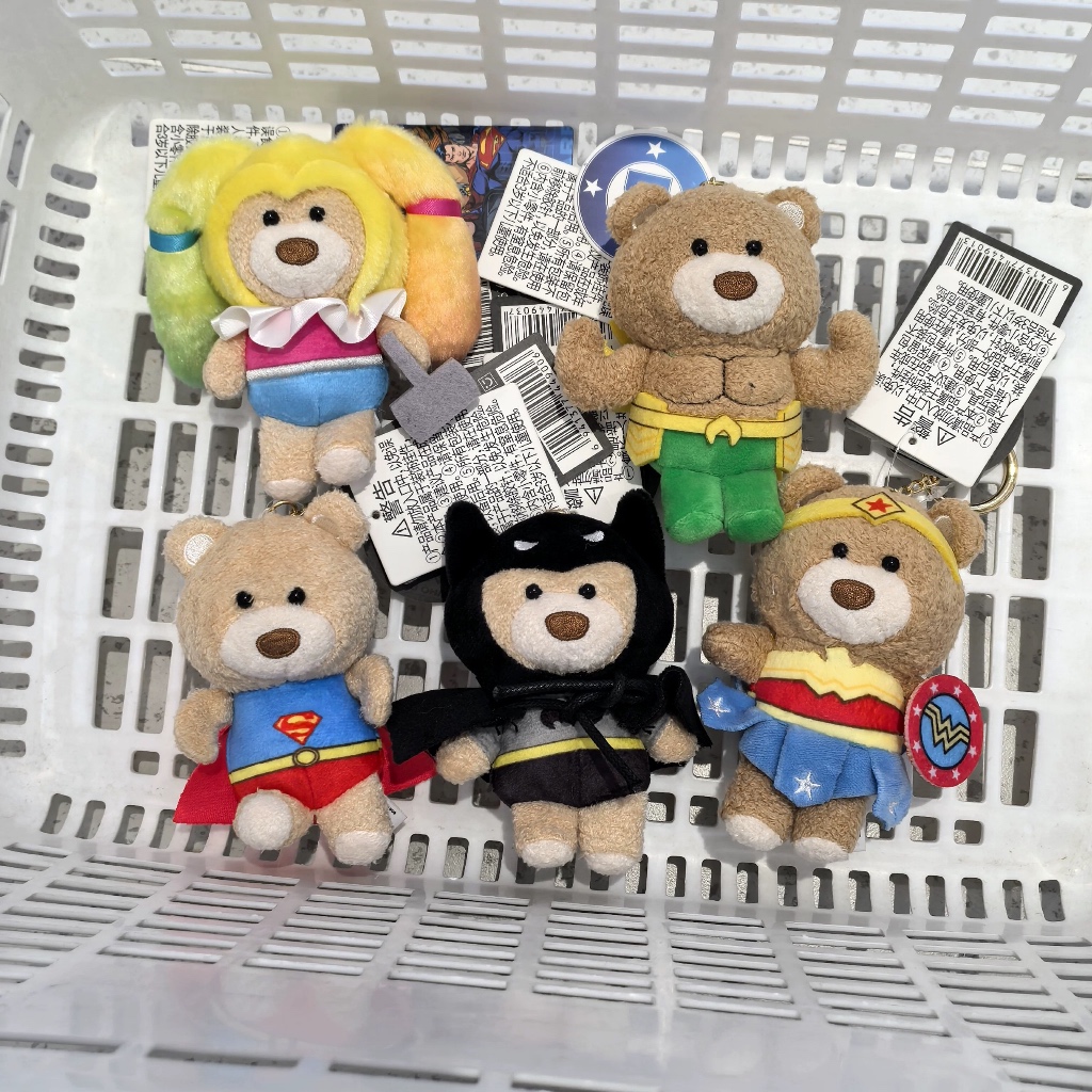 .MINISO จี้ตุ๊กตา Marvel: ตุ๊กตาหมี, Wonder Woman, Superman