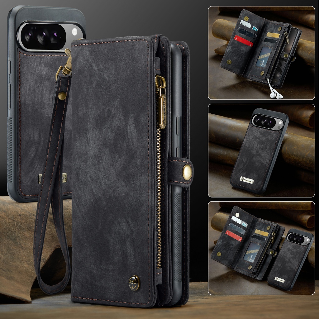 [2 in 1 Flip Card Case Wallet Leather Case Phone Case] เหมาะสําหรับ Google Pixel 10 9 Pro XL Pixel 1