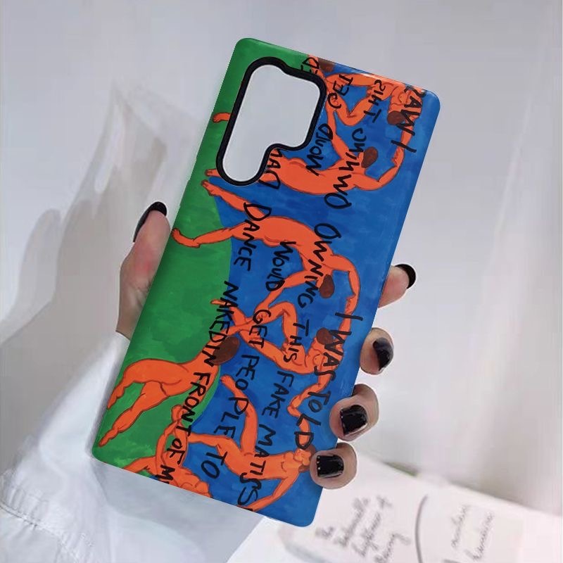 ตัวเลขนามธรรมเคสป้องกันสองในหนึ่งเดียวเหมาะสําหรับ Samsung su22u s23 plus s23FE s24 s25 plus A55 A56