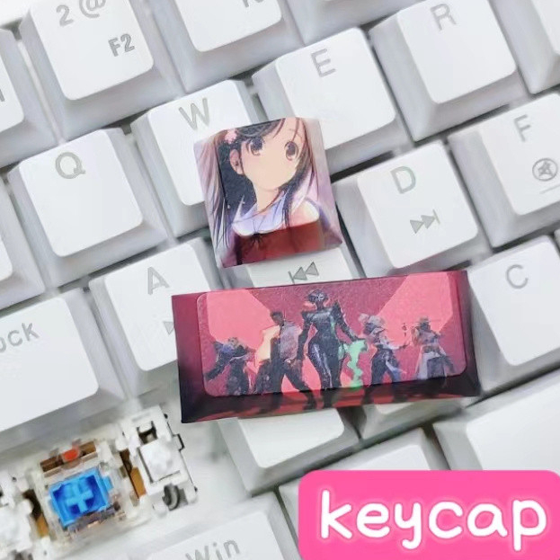2 ชิ้น Keycap VALORANT Keycaps PBT Shift + ESC Keycap สําหรับคีย์บอร์ดเครื่องกล Keycaps