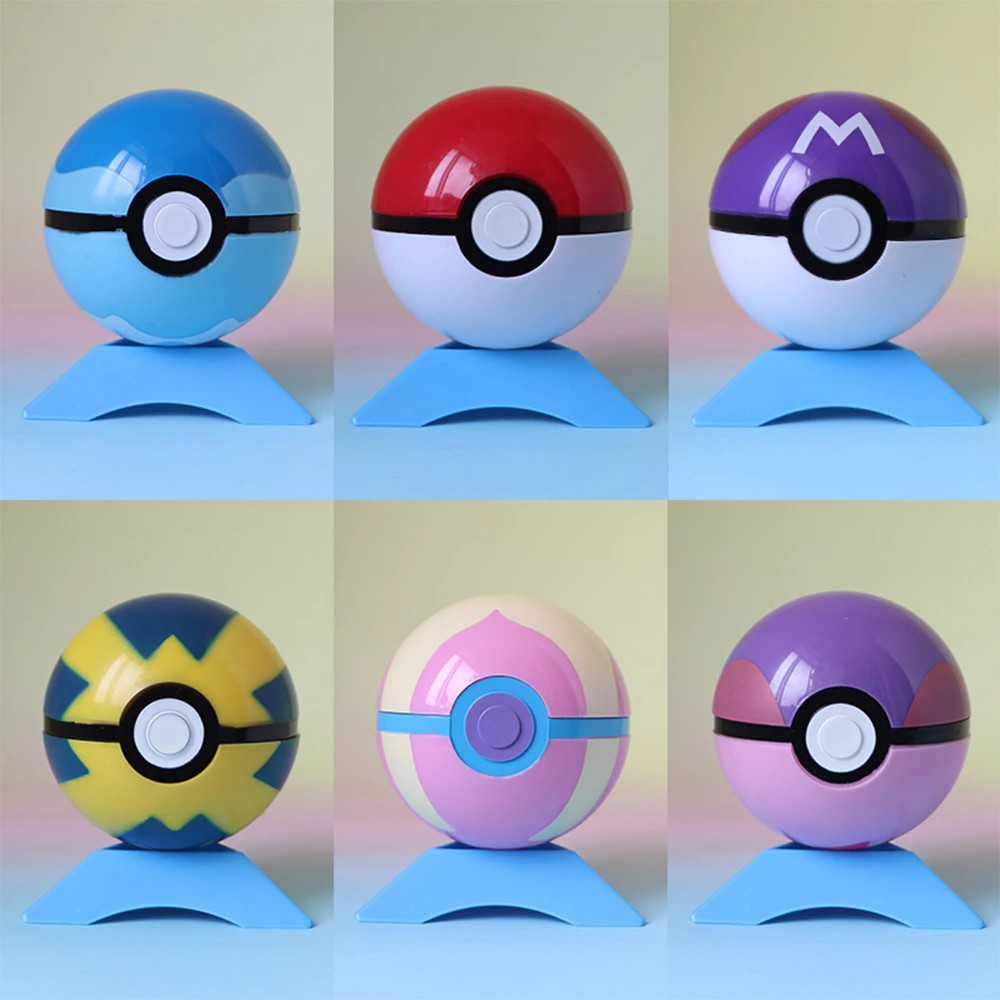 Pokemon Pokeball ลูกบอลโปเกมอน Pikachu Poke Ball Game ของเล่นสะสม สําหรับเด็ก thumbnail 4