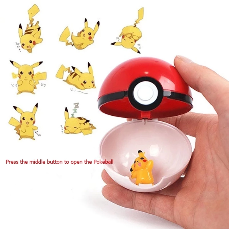Pokemon Pokeball ลูกบอลโปเกมอน Pikachu Poke Ball Game ของเล่นสะสม สําหรับเด็ก thumbnail 6