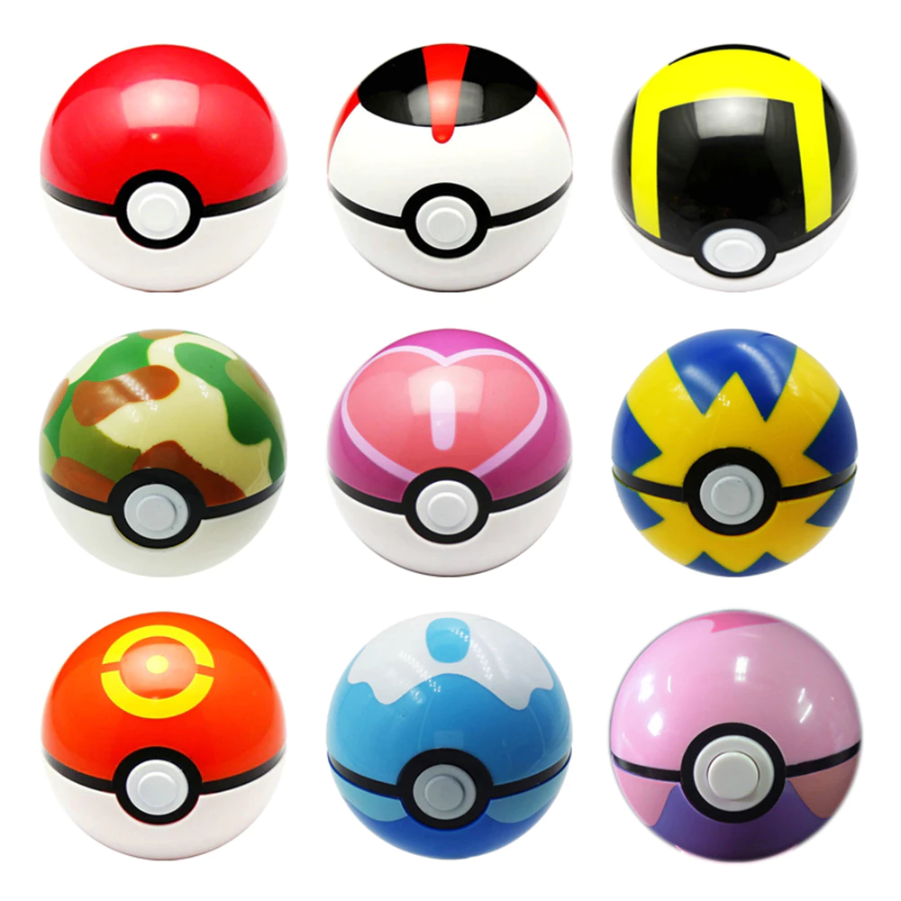 Pokemon Pokeball ลูกบอลโปเกมอน Pikachu Poke Ball Game ของเล่นสะสม สําหรับเด็ก
