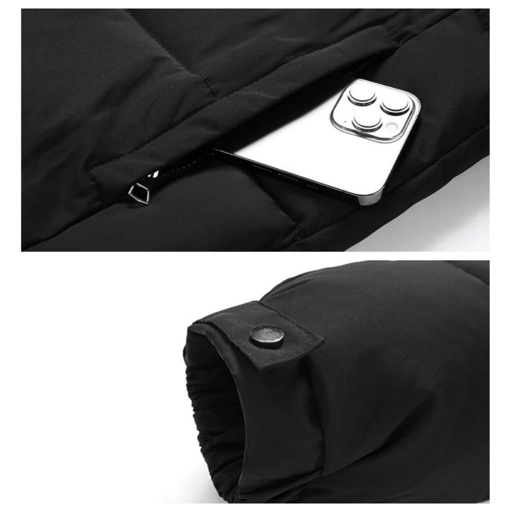 แจ็คเก็ตแขนยาวสำหรับผู้ชายและผู้หญิง ไซส์ S-4XL หนา อุ่น รูปที่ 8