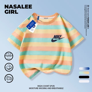 【จัดส่งทันที】เสื้อยืดเด็ก NASA ผ้าฝ้ายระบายอากาศดี ทรงเท่ ใส่ได้ทุกสไตล์ สําหรับเด็กอายุ 3-16 ปี