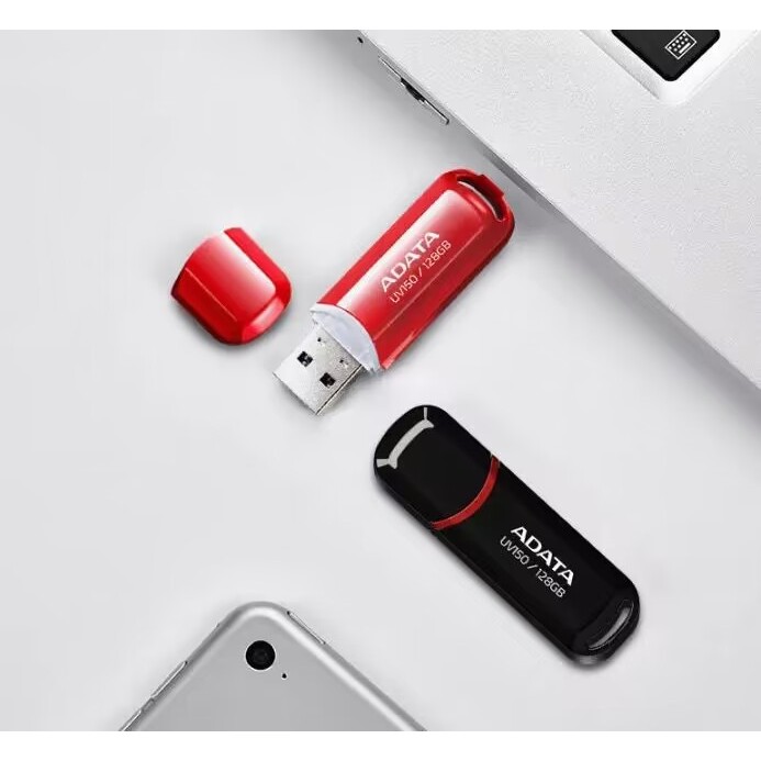 USB 2.0 ADATA UV150 แฟลชไดรฟ์ความเร็วสูง 16GB 32GB 64GB 128GB ไดรฟ์ปากกา Stick