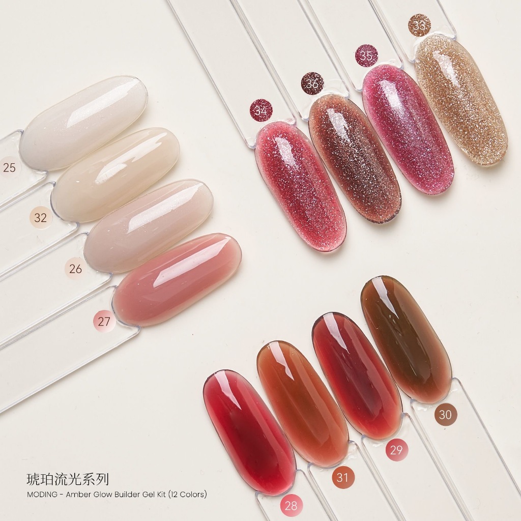 MODING Milk Extension Gel เจลโครงสร้าง Shaping Leveling Nail Salon ยาทาเล็บสีนู้ดพิเศษ