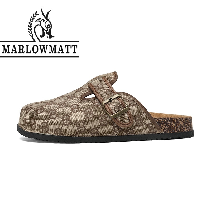 รองเท้าแตะผู้ชาย Marlowmatt | กันลื่นสบายน้ําหนักเบา | แฟชั่นรองเท้าคู่สไตล์ใหม่ขนาด 36-47