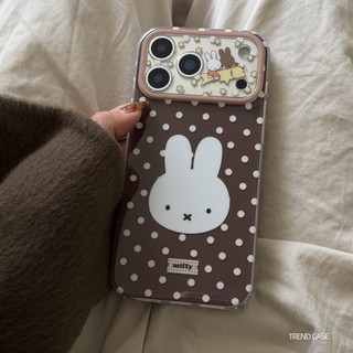 การ์ตูนกระต่ายครอบคลุมเต็มรูปแบบเคสโทรศัพท์สําหรับ ไอโฟน 17 16 15 14 13 มือโปร สูงสุด แฟชั่นปกอ่อนกันกระแทก